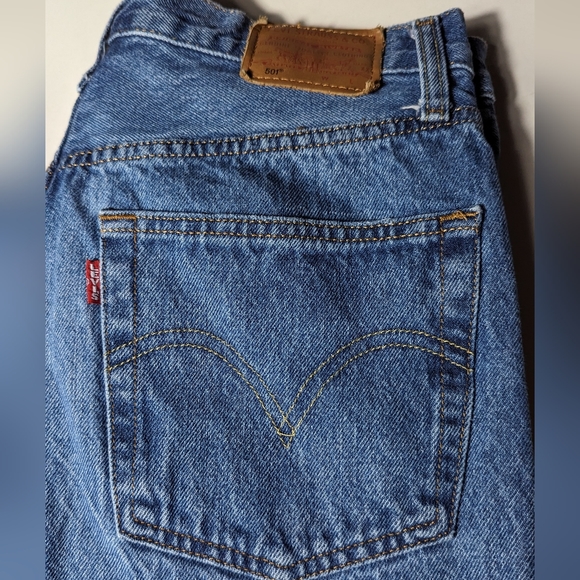 MEN'S Levis Premium Big E 501 Jeans Size W30 L32 (31)Medium Blue Wash Button Fly - Picture 13 of 16